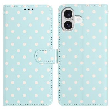 iPhone 16 Polka Dot Pattern Wallet Case