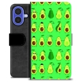 iPhone 16 Premium Wallet Case - Avocado Pattern