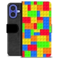 iPhone 16 Premium Wallet Case - Blocks