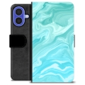 iPhone 16 Premium Wallet Case - Blue Marble