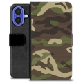 iPhone 16 Premium Wallet Case - Camo