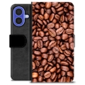 iPhone 16 Premium Wallet Case - Coffee Beans