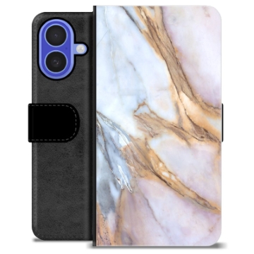 iPhone 16 Premium Wallet Case - Elegant Marble