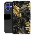 iPhone 16 Premium Wallet Case - Golden Leaves