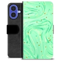 iPhone 16 Premium Wallet Case - Green Mint