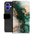 iPhone 16 Premium Wallet Case - Jade Marble
