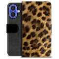 iPhone 16 Premium Wallet Case - Leopard