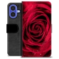 iPhone 16 Premium Wallet Case - Rose