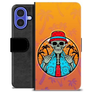 iPhone 16 Premium Wallet Case - Skeleton Summer