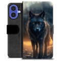 iPhone 16 Premium Wallet Case - Wolf