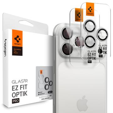 iPhone 16 Pro/16 Pro Max/17 Pro/17 Pro Max Spigen Glas.tR Ez Fit Optik Pro Camera Lens Protector - Silver