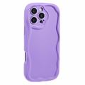iPhone 16 Pro Candy Color Wavy TPU Case - Purple