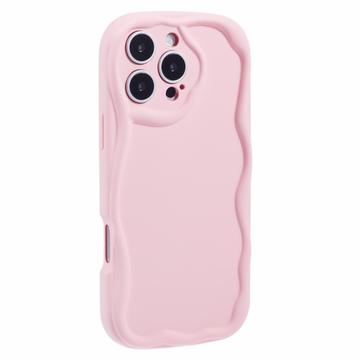 iPhone 16 Pro Max Candy Color Wavy TPU Case - Pink