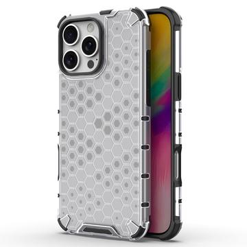 iPhone 16 Pro Max Honeycomb Armored Hybrid Case - Grey