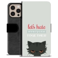 iPhone 16 Pro Max Premium Wallet Case - Angry Cat