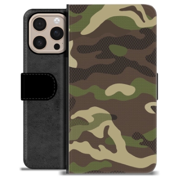 iPhone 16 Pro Max Premium Wallet Case - Camo