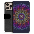 iPhone 16 Pro Max Premium Wallet Case - Colorful Mandala