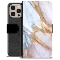 iPhone 16 Pro Max Premium Wallet Case - Elegant Marble
