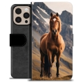 iPhone 16 Pro Max Premium Wallet Case - Horse