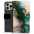 iPhone 16 Pro Max Premium Wallet Case - Jade Marble