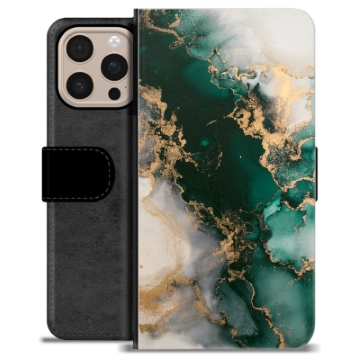 iPhone 16 Pro Max Premium Wallet Case - Jade Marble
