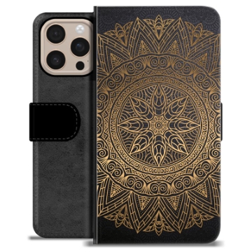 iPhone 16 Pro Max Premium Wallet Case - Mandala