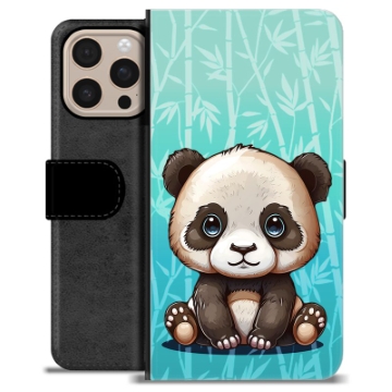iPhone 16 Pro Max Premium Wallet Case - Panda