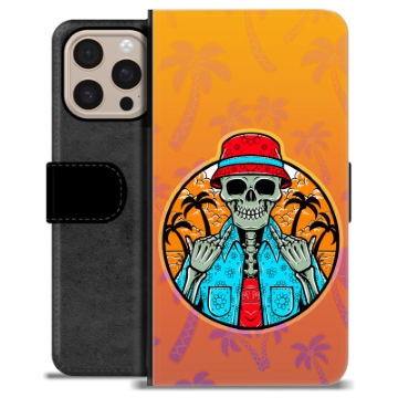 iPhone 16 Pro Max Premium Wallet Case - Skeleton Summer