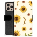 iPhone 16 Pro Max Premium Wallet Case - Sunflower