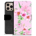 iPhone 16 Pro Max Premium Wallet Case - Watercolor Flowers