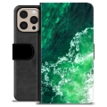 iPhone 16 Pro Max Premium Wallet Case - Waves