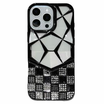 iPhone 16 Pro Max Rhinestone Geometric Diamond Pattern Case
