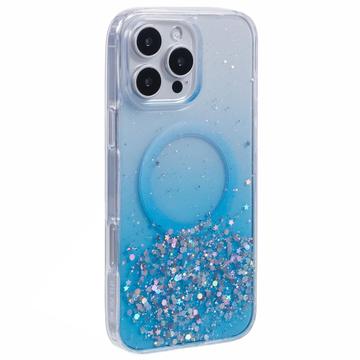 iPhone 16 Pro Max Sparkle Glow MagSafe Case - Blue