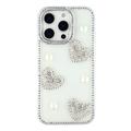 iPhone 16 Pro Max Sparkling Love and Pearl Hybrid Case