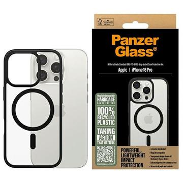 iPhone 16 Pro PanzerGlass HardCase MagSafe Compatible Case - Black / Transparent