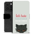 iPhone 16 Pro Premium Wallet Case - Angry Cat