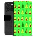 iPhone 16 Pro Premium Wallet Case - Avocado Pattern