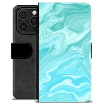 iPhone 16 Pro Premium Wallet Case - Blue Marble