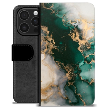 iPhone 16 Pro Premium Wallet Case - Jade Marble