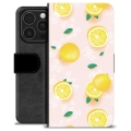 iPhone 16 Pro Premium Wallet Case - Lemon Pattern