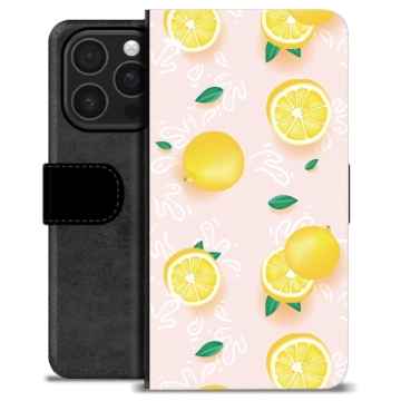 iPhone 16 Pro Premium Wallet Case - Lemon Pattern