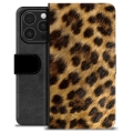 iPhone 16 Pro Premium Wallet Case - Leopard