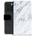 iPhone 16 Pro Premium Wallet Case - Marble