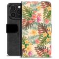 iPhone 16 Pro Premium Wallet Case - Pink Flowers