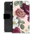 iPhone 16 Pro Premium Wallet Case - Romantic Flowers