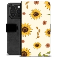 iPhone 16 Pro Premium Wallet Case - Sunflower