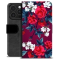 iPhone 16 Pro Premium Wallet Case - Vintage Flowers