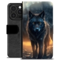 iPhone 16 Pro Premium Wallet Case - Wolf