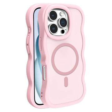 iPhone 16 Pro Wave-Edge Magnetic Hybrid Case - Pink