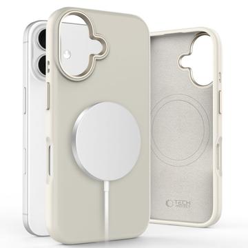 iPhone 16 Tech-Protect Silicone Pure Case - MagSafe Compatible - Cosmic Latte